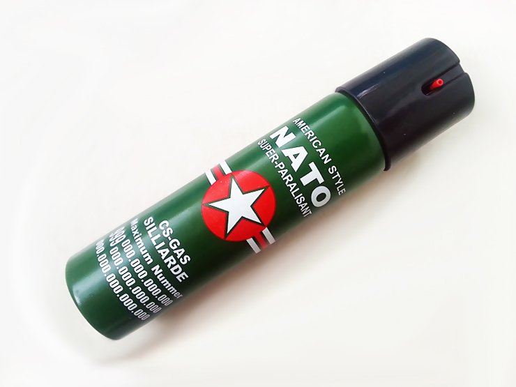 黑色NATO進口防狼辣椒水噴霧